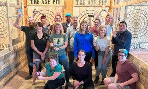 Group at The Axe Pit. Photo Credit: The Axe Pit