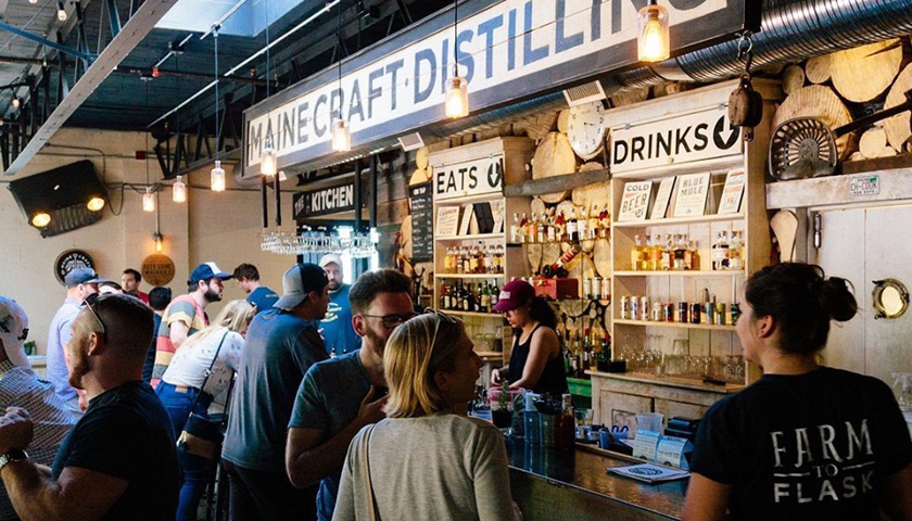 Bar at Maine Craft Distilling, Photo Courtesy of Maine Craft Distilling