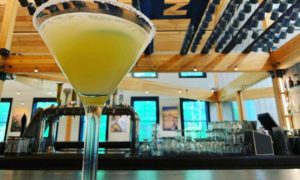 Cocktail at Bar, Photo Courtesy of Nonesuch River Brewing