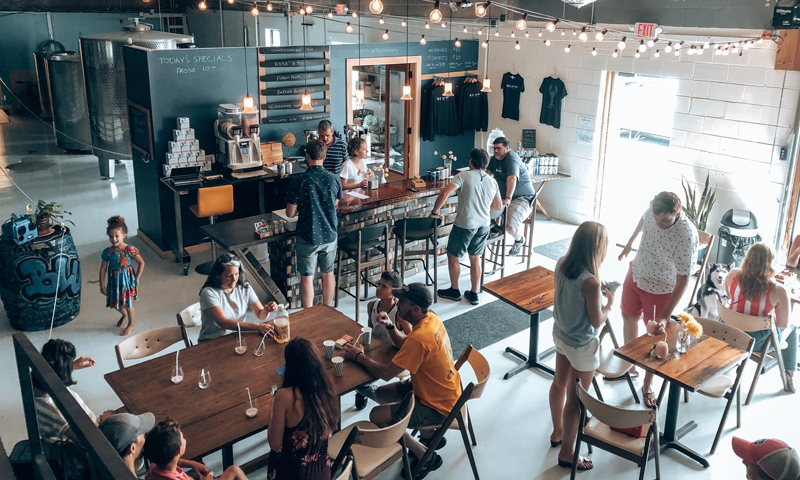 Tasting Room, Photo Courtesy of Blue Lobster Winery Tasting Room, Photo Courtesy of Blue Lobster Winery