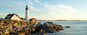 Portland Head Light and rocky Coast, Photo Credit: Visit USA Parks and Tobey Schmidt