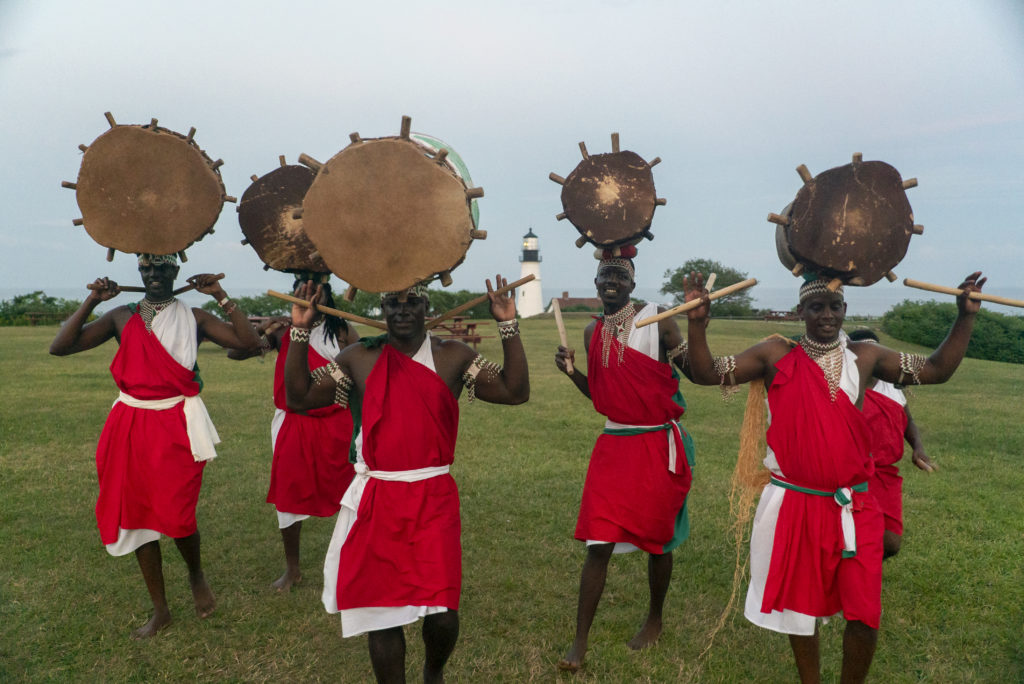 Burundi Drummers Balancing Drums on Their Heads, Photo Courtesy of Visit Portland / GLP Films