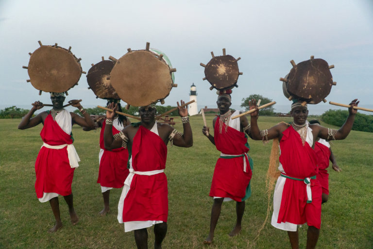 Burundi Drummers Balancing Drums on Their Heads, Photo Courtesy of Visit Portland / GLP Films Burundi Drummers Balancing Drums on Their Heads, Photo Courtesy of Visit Portland / GLP Films