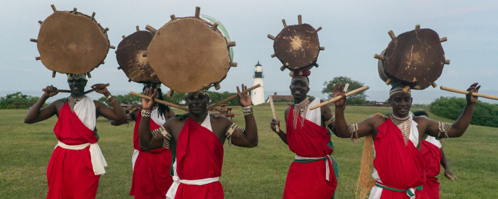 Burundi Drummers Balancing Drums on Their Heads, Photo Courtesy of Visit Portland / GLP Films