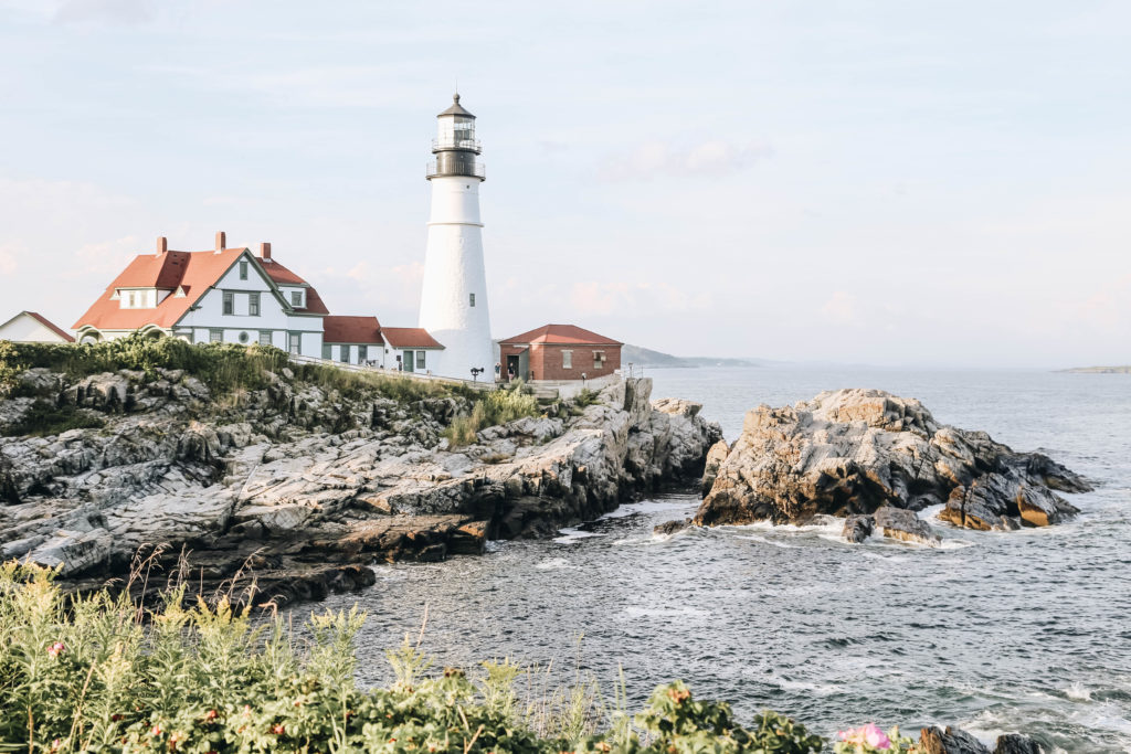 Portland Head Light Near Rocky Coast, Road Leading to Peaks Island From Dock, Photo Courtesy of Bucketlist Journey / GLP Films