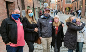 Group Photo on Maine Brews Cruise Tour in Old Port, Photo Credit: Don Littlefield/Maine Brews Cruise