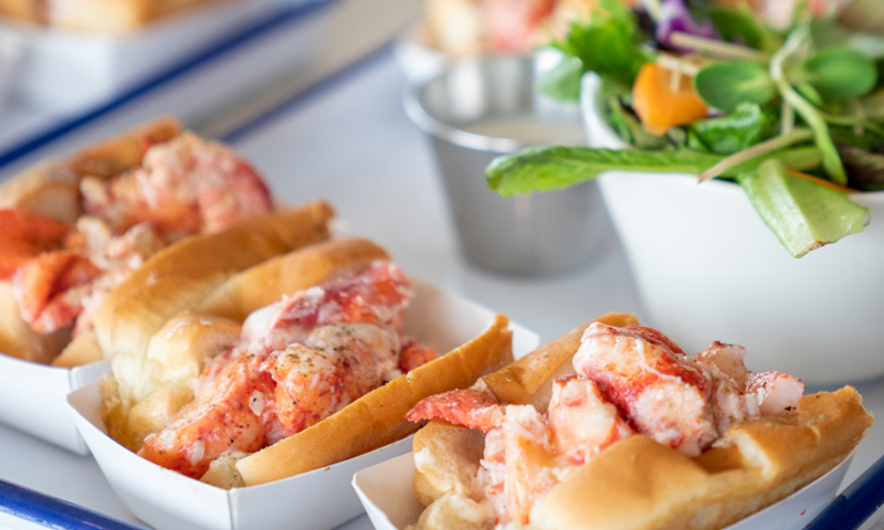 Trio of Lobster Rolls on Peaks Island, Photo Courtesy of Kirsten Alana / GLP Films