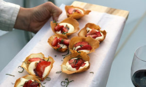 Passed appetizers, Photo Credit: Wine Wise Events