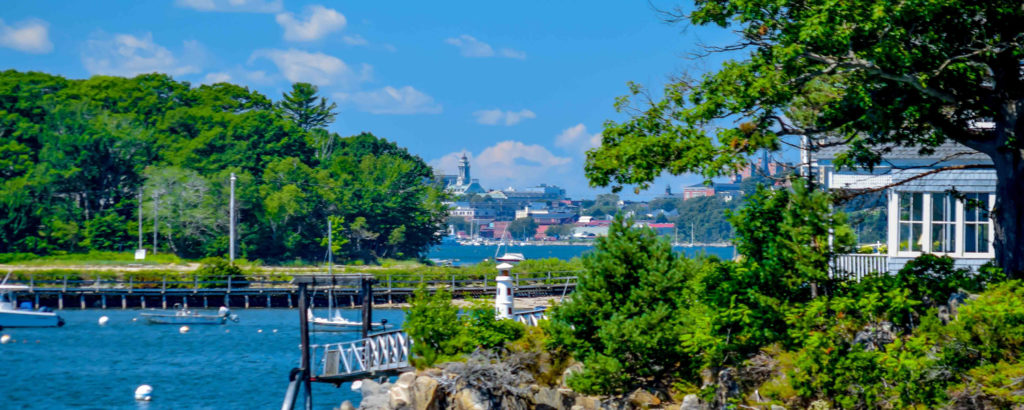 View of Portland Skyline from Across the Bridge in South Portland, Photo Credit: Peter G. Morneau