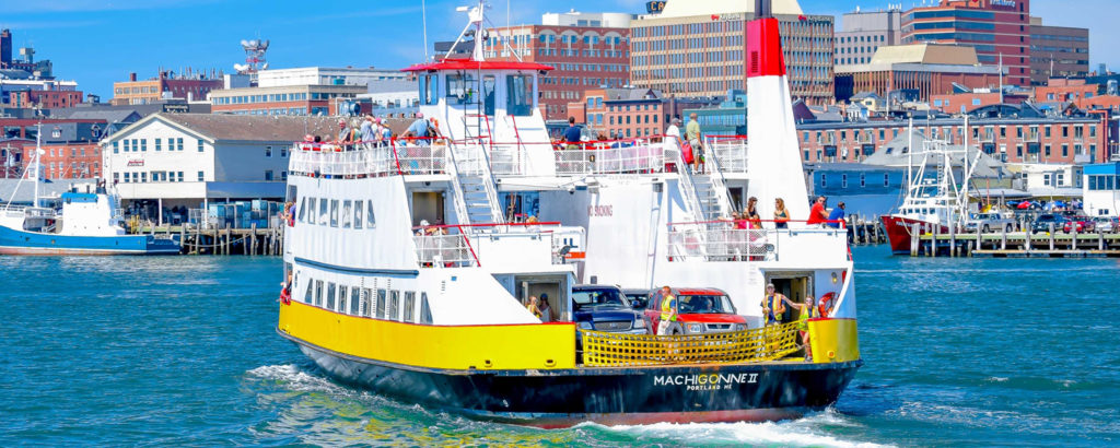 Casco Bay Lines Ferry Out on the Water, Photo Credit: Peter G. Morneau