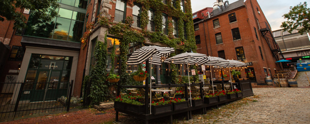 Green Moss Covered Building in Downtown Portland, Photo Credit: Visit USA Parks and Tobey Schmidt