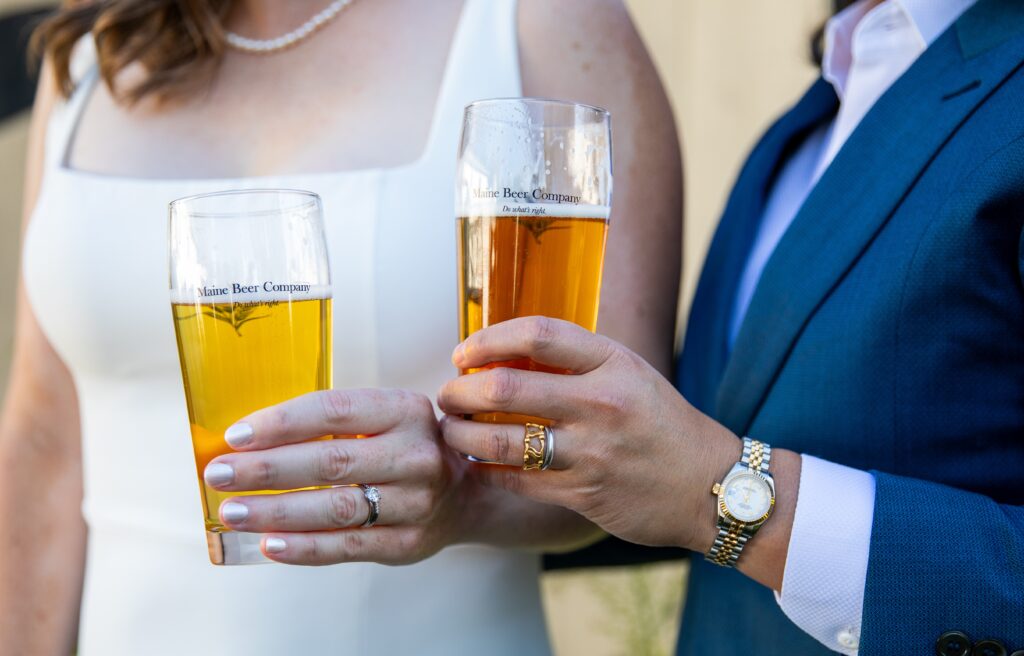 Wedding at Maine Beer Company. Photo Credit: Drew Buerhaus