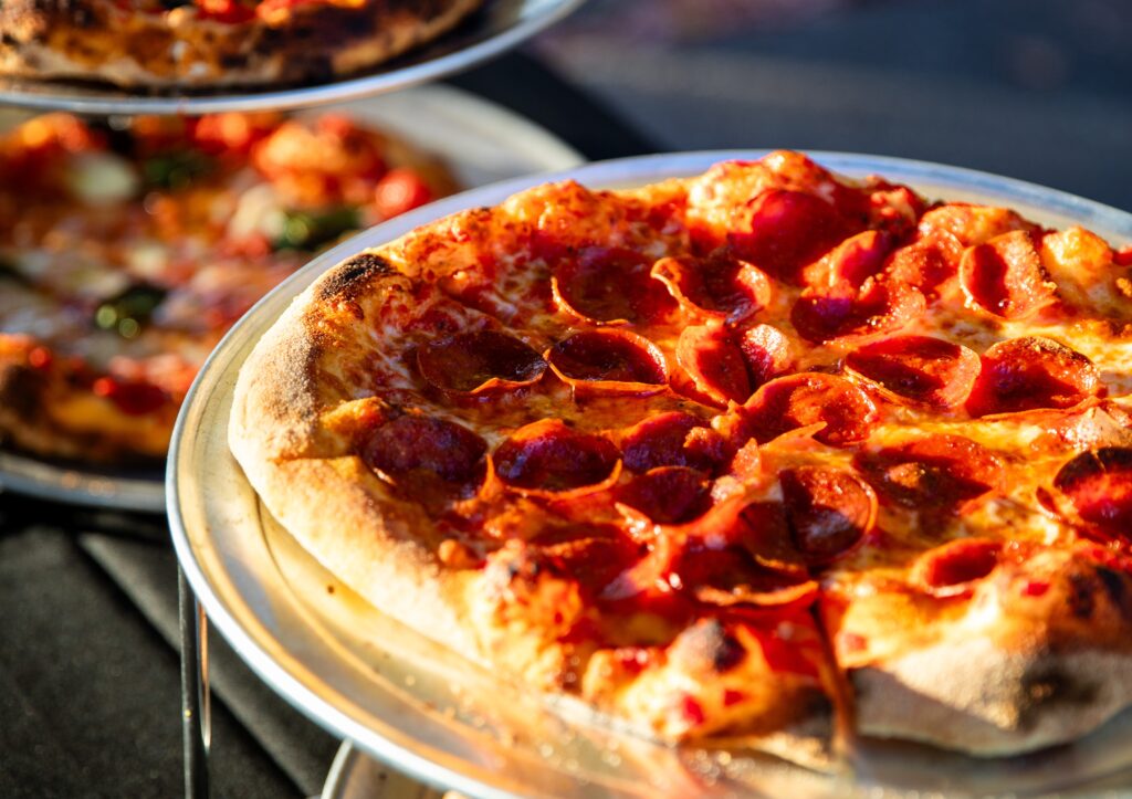 Pizza at Maine Beer Company. Photo Credit: Drew Buerhaus