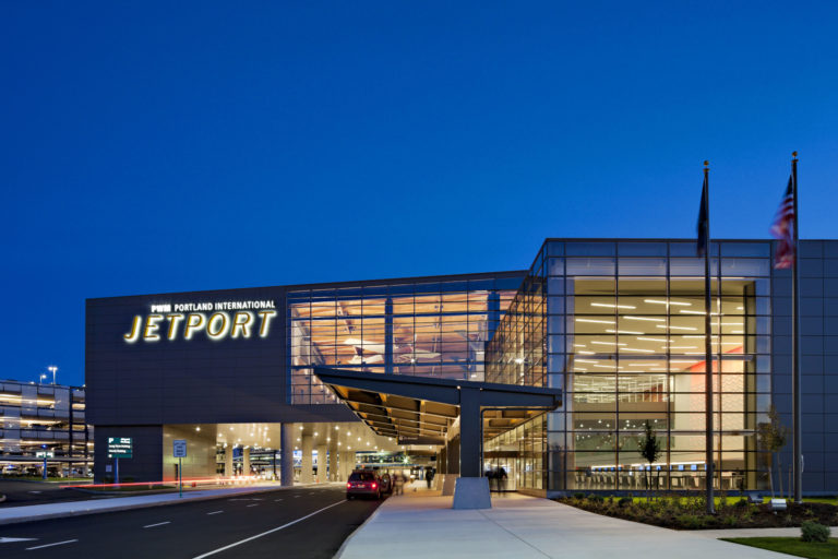 Jetport Exterior, Photo Credit: Robert Benson Gensler / Portland International Jetport