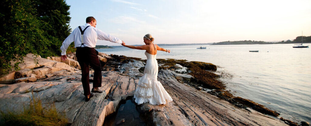 Couple on Peaks Island. Photo Credit: Emilie Inc