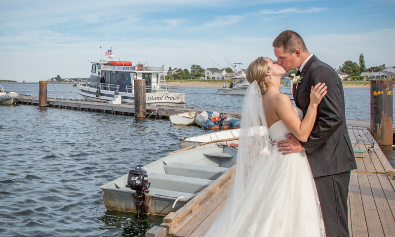 Couple on Dock, Photo Credit: Russel Caron Photography