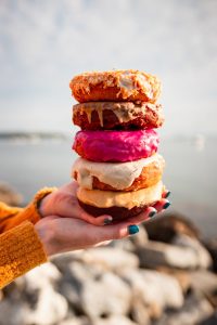 Stack of Donuts. Photo Provided by The Holy Donut