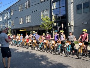 Group of Bikers. Photo Credit: Leah Day