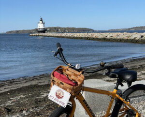 Bike by Lighthouse. Photo Credit: Leah Day