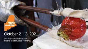 Maine Craft Weekend Logo, Photo Credit: IbeforeEDesign / courtesy of Maine Craft Weekend