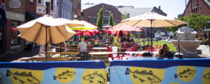 Outdoor Seating Downtown - Photo Credit Capshore Photography