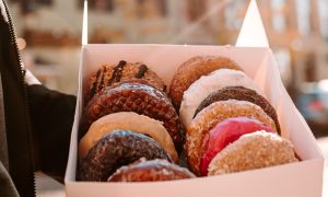 Box of Donuts. Photo Provided by The Holy Donut