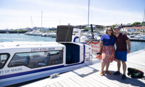 Couple on Hover Maine Tour, Photo Credit: Capshore Photography