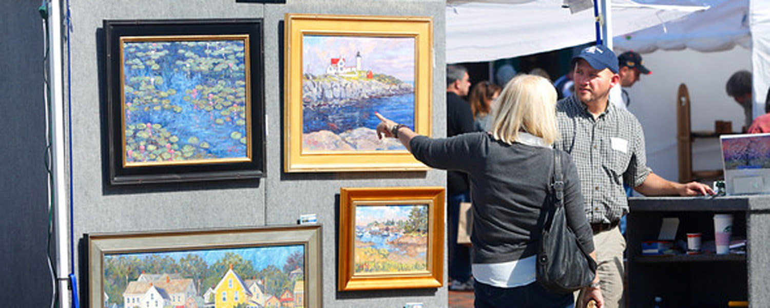 Freeport Fall Festival Erik Minzer Exhibitor. Photo Courtesy of Visit