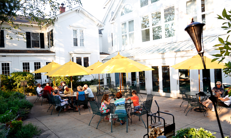 Outdoor Seating. Photo Provided by Visit Freeport