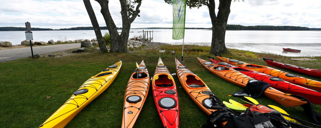 Kayaking at Winslow Park. Photo Courtesy of Visit Freeport