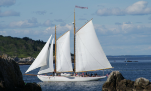 Portland Schooner Co. full shot of sailboat, Photo Provided by Portland Schooner Co.