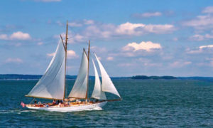 Portland Schooner Co. full shot of sailboat. Photo Provided by Portland Schooner Co.
