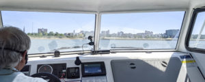 Aboard on Hovercraft of Maine. Photo Credit: Capshore Photography