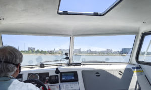 Aboard on Hovercraft of Maine. Photo Credit: Capshore Photography