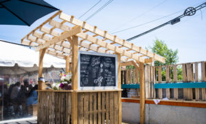 Outdoor Seating at East Ender. Photo Credit: Capshore Photography