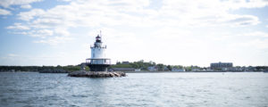 Spring Point Ledge Light from Water. Photo Credit: Capshore Photography