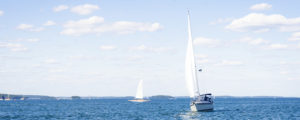 Boats out on Casco Bay, Photo Credit: Capshore Photograohy