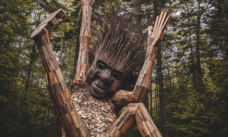 Giant Trolls at Coastal Maine Botanical Gardens, Photo Credit: Capshore Photography