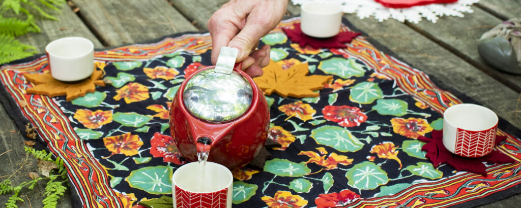 Forest Bathing Tea Ceremony in Maine Lakes and Mountains, Photo Credit: Capshore Photography