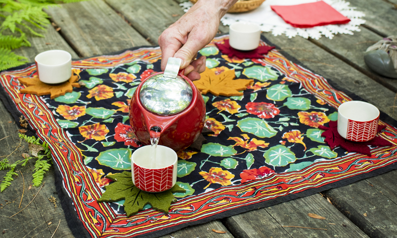 Forest Bathing Tea Ceremony in Maine Lakes and Mountains, Photo Credit: Capshore Photography