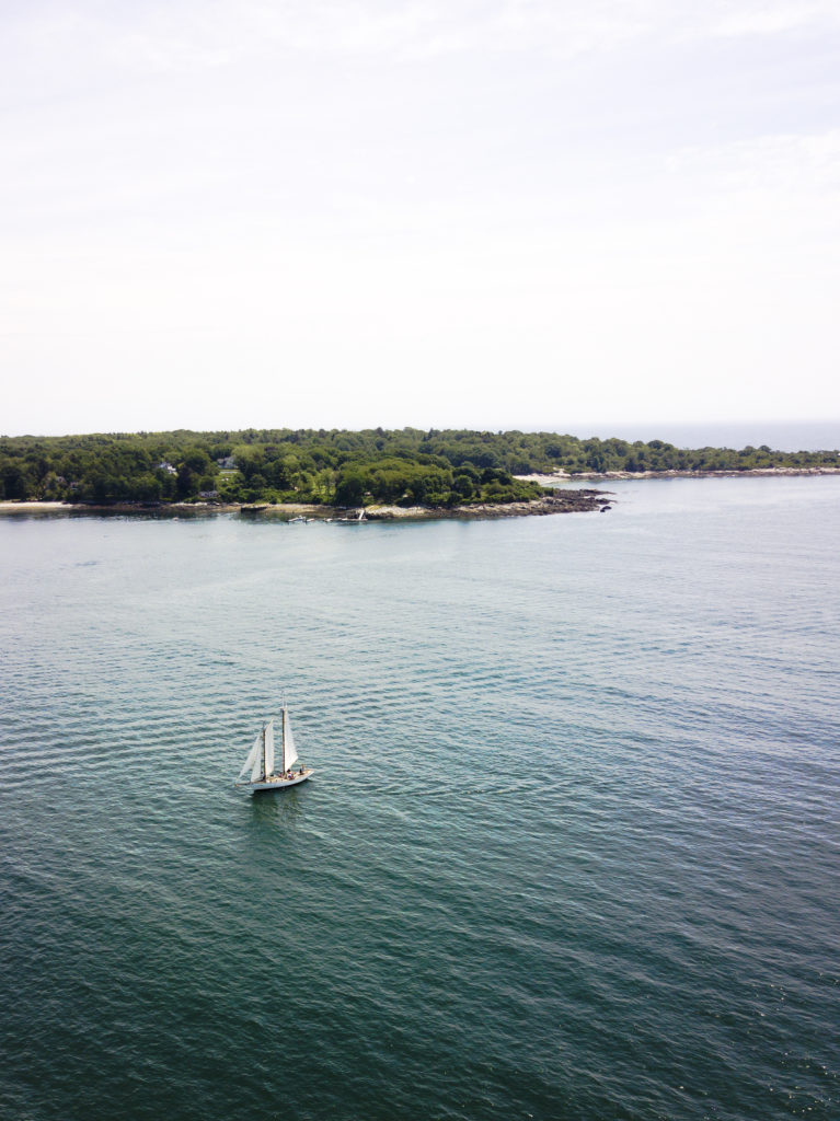 Sailboat on Casco Bay, Photo Credit: Capshore Photography