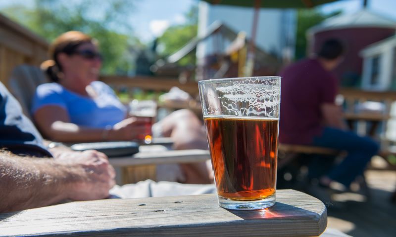 Beer on Deck. Photo Provided by Visit Freeport