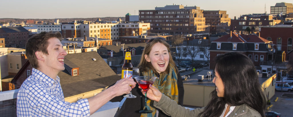 Friends at Rooftop Bar, Photo Credit: CFW Photography