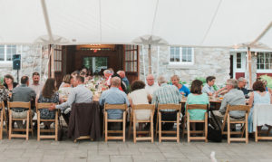 Community Dinner. Photo Provided by Stone Barn at Sebago Lake