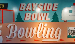 Bayside Bowl Entrance Mural Photo Credits: Serena Folding
