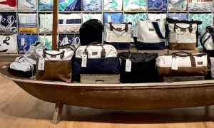 Peaboat Display and Cube Wall at Sea Bags Flagship Store, Photo Credits: Sea Bags