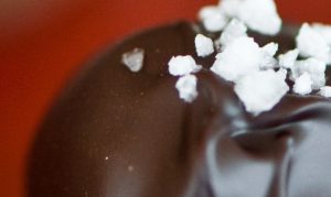 Maine sea salt caramels, in dark & milk chocolate, Melissa Mullen Photography