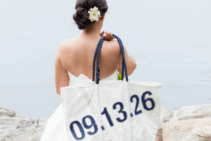 Sea Bag with Wedding Date. Photo Provided by Sea Bags