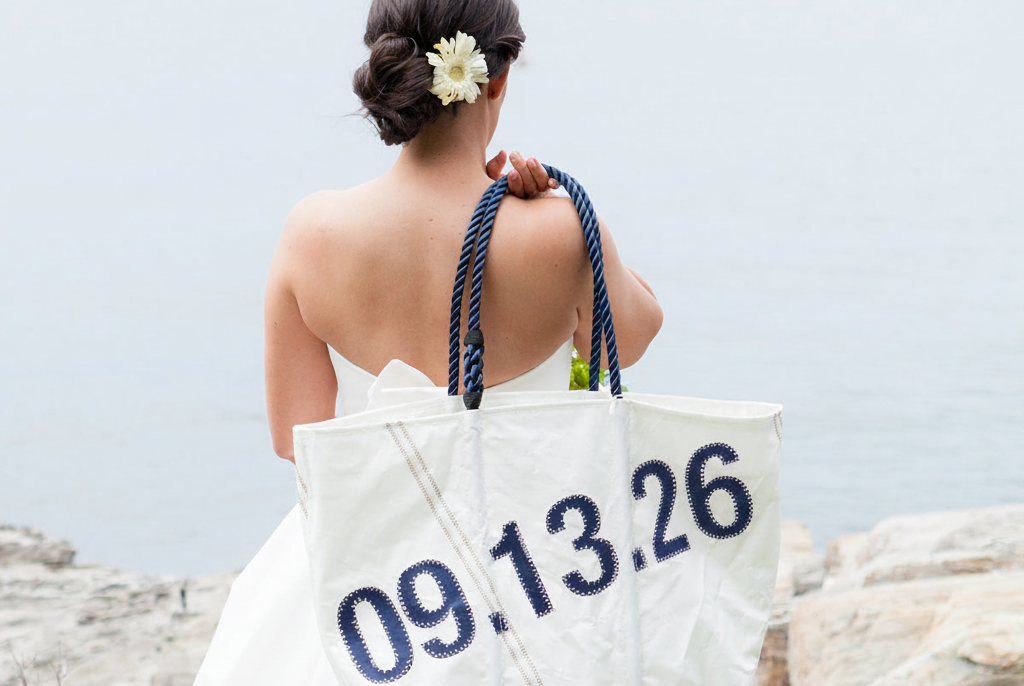 Sea Bag with Wedding Date. Photo Provided by Sea Bags