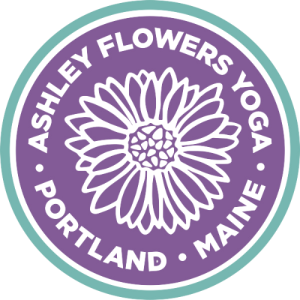 Ashley Flowers Yoga Logo, Portland Maine